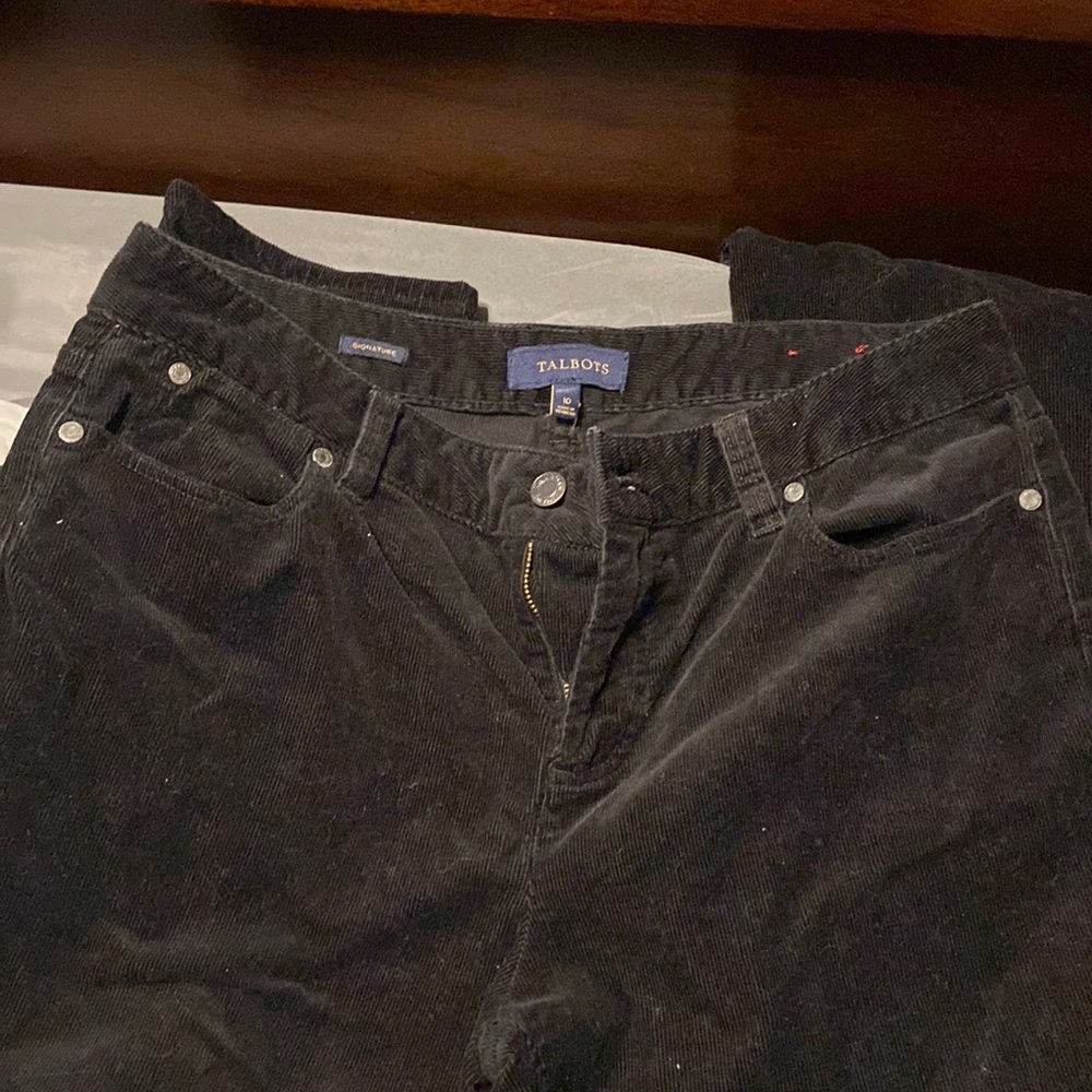 black corduroy pants size 10